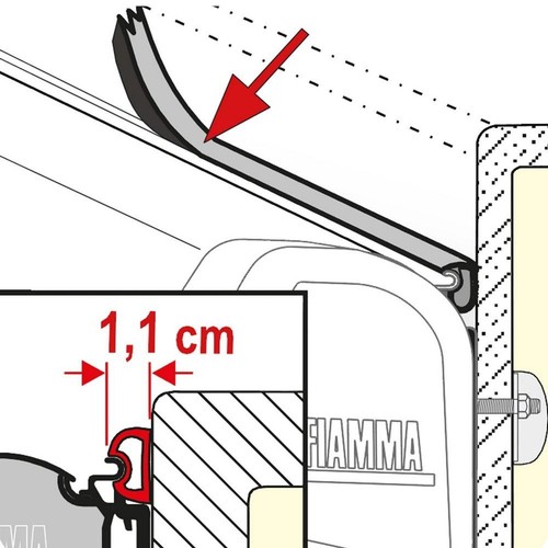 Fiamma rain guard 1cm wide - fiamma,