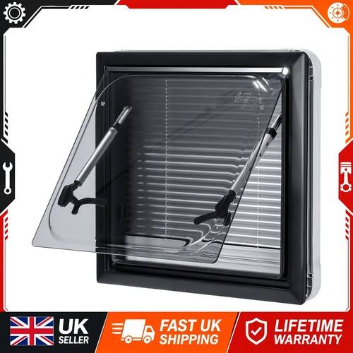 Caravan window top hinge black - window,